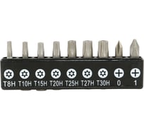 Набор бит GARWIN 1/4", 25 мм на держателе TORX с отв., PH 632504