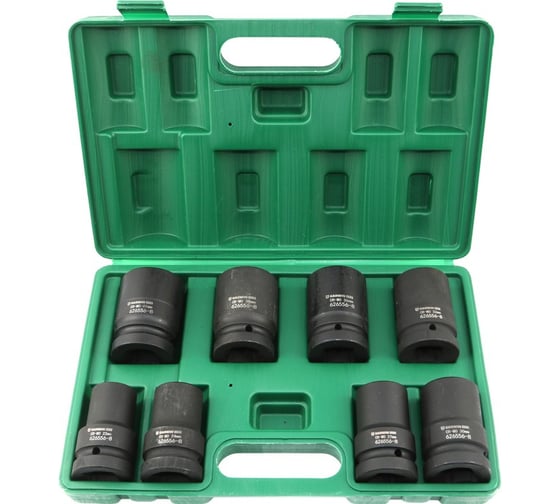 Набор ударных головок GARWIN 1", 80 мм, 8 пр. 22-41 мм 626556-8