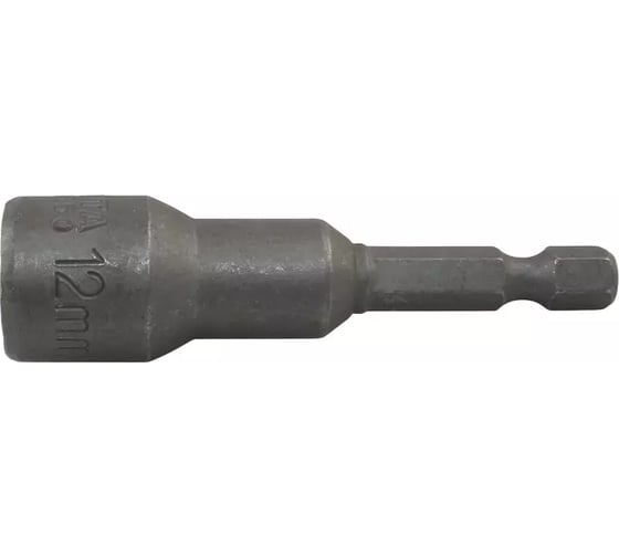 Головка Licota 1/4, 12 мм, торцевая, 6-гранная, с шестигранным хвостовиком BNM65012