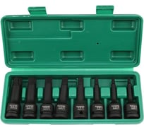 Набор ударных насадок GARWIN 1/2", 8 пр. TRIPLE/Звездочка M5.M6.M8.M10.M12.M14.M16.M18 мм, L= 78 мм 626630-8-12