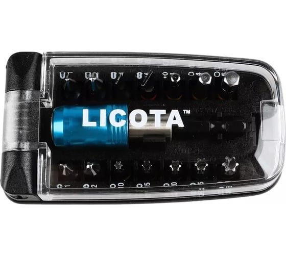 Набор торсионных бит Licota 1/4 с магнитным держателем 15 предметов ABD-BCRK01