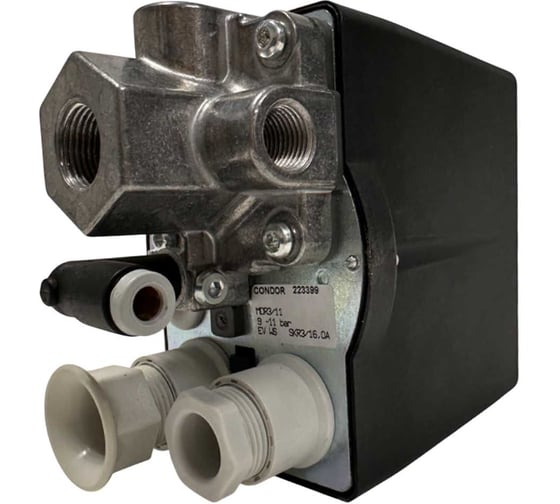 Прессостат Remeza Condor R (7250500000) MDR3/11 3х1/4F+1х3/8F, 16А, 380В, 103 от 10.02.2025 4996111673