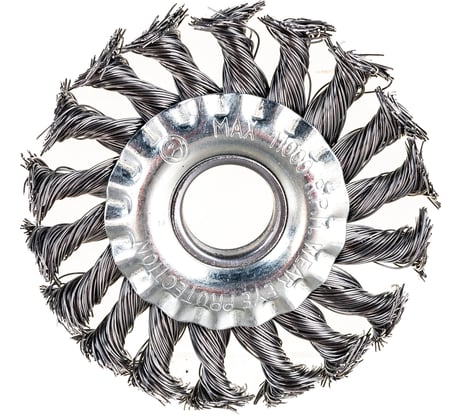 Щетка металлическая для УШМ (100х22 мм; крученая; дисковая) ЕРМАК 656-049