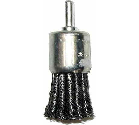 Щетка металлическая со шпилькой для дрели (30 мм; крученая) ЕРМАК 656-022