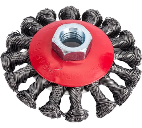 Щетка металлическая для УШМ (85 мм; М14; крученая (тарелка)) ЕРМАК 656-073