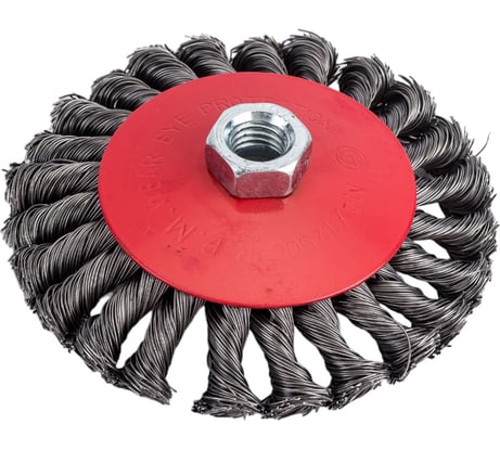 Щетка металлическая для УШМ (115 мм; М14; крученая (тарелка)) ЕРМАК 656-076