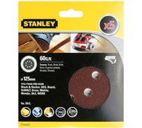 Шлифкруг (5 шт; 125 мм; 60G) Stanley STA32027-XJ