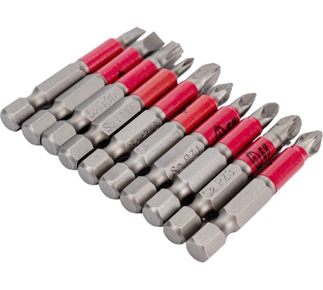 Биты (10 шт; PH/PZ/SL/TORX; 50 мм) Боекомплект BSET1-50-10