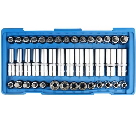 Набор торцевых головок Licota 1/2 с вставками, 42 пр., в ложементе-кейсе ACK-B3003