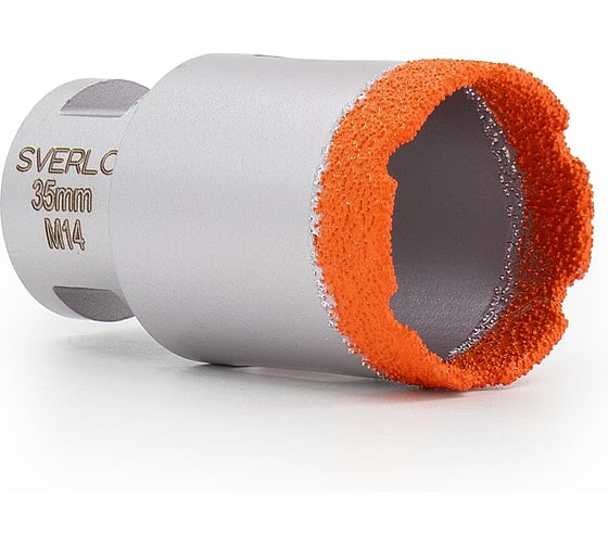 Сверло кольцевое SEVENFOX Sverlo M14 35мм h-35мм universal wet dry 179.600.5226