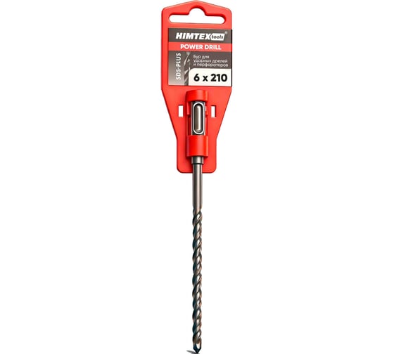 Бур для ударных дрелей и перфораторов HIMTEX SDS-PLUS (2 резца) tools 6х210 6210SPLUS2C