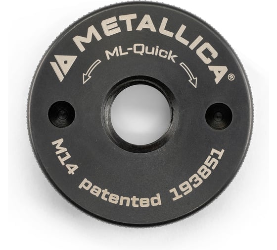Гайка METALLICA для УШМ быстрозажимная облегченная Ultra М14, тип Е, в коробке 193851