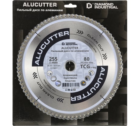 Диск пильный Diamond Industrial 255х30/25.4 мм Z80 AluCutter DIDA255Z80