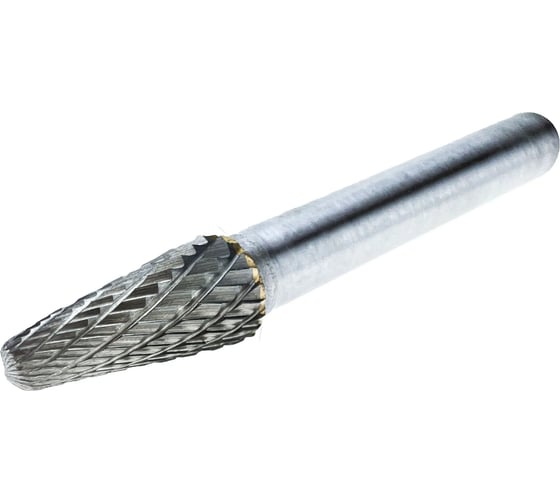 Бор-фреза твердосплавная Diamond Industrial тип F 10х20 мм S=6 мм параболическая DIDBFF1020