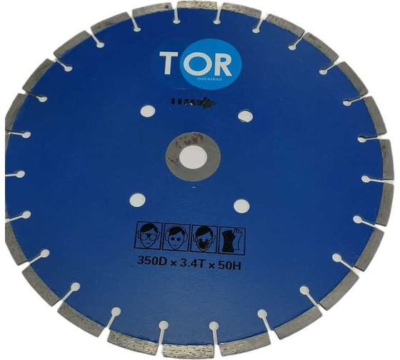 Диск по бетону для швонарезчиков HQR500A-2 (E) 350Dx3,6Tx50H (Cutter Disc 350 mm) TOR 1019723
