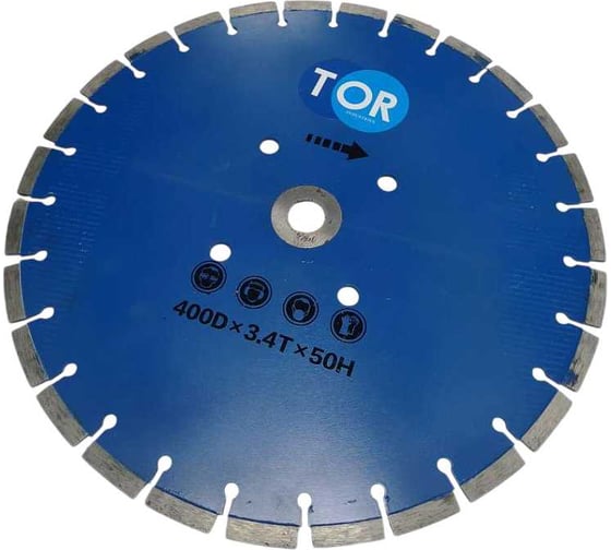 Диск по бетону для швонарезчиков HQR500A-2 (E) 400Dx3,6Tx50H (Cutter Disc 400 mm) TOR 1019724