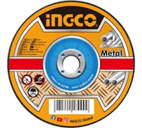 Абразивный шлифовальный диск по металлу INGCO 76х4х10 мм MCD30276