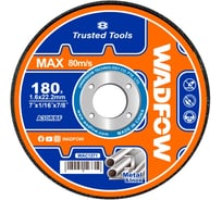 Диск отрезной WADFOW 180х1.6х22.2 мм 50/200 WAC1371