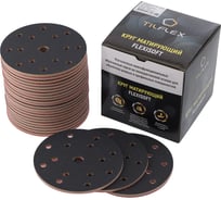 Круг матирующий TILFLEX FLEXISOFT 150 мм P1500 15 отверстий на липучке (25 шт в коробке) TL90-1500/25
