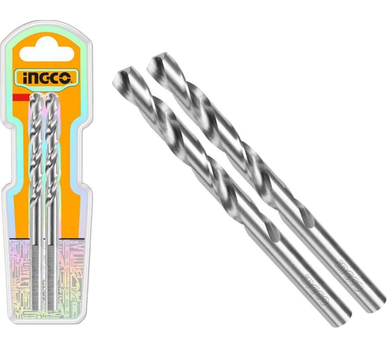 Сверло по металлу INGCO M2 HSS 2 мм 2 шт INDUSTRIAL DBT11300202
