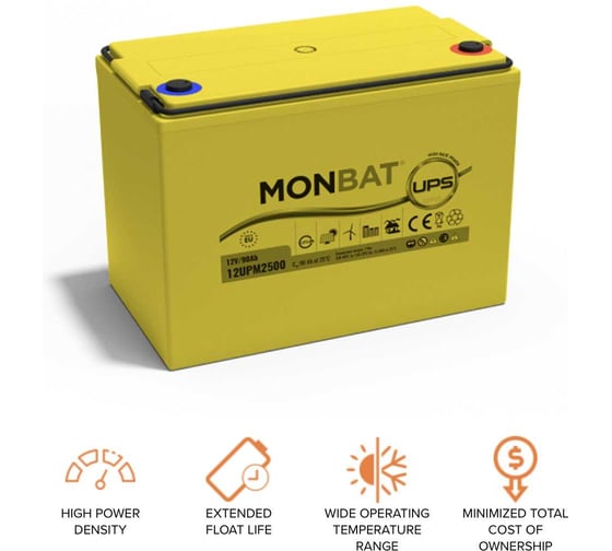 Аккумуляторная батарея MONBAT AGM 12 V 90 Ah 12UPM2500