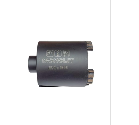 Коронка по бетону Monolit 72 мм M16 SDS-PLUS с центральным сверлом 1382