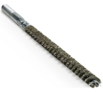 Щетка ерш ПрофТим D6х80х120, ворс нерж. сталь 0.15, хвостовик d6 c резьбой М6 HT-0680-IN-015