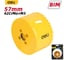 Коронка биметаллическая DELI 57мм DH-SKK057-E1 (макс глубина сверления 38мм, шаг зубьев 4-6мм, 42CrMo+M3) 171768 2