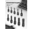 Набор головок-бит Rockforce TORX ударных 10 предметов, 1/2(T30, T40, T45, T50, T55, T60, T70, T80, T90, T100), в кейсе RF-41013MPB(54610) 3