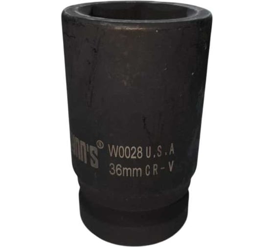 Головка торцевая ударная WYNNS 36мм 1 6 гр. (CR-V) W0028PP / Tools 00000148191