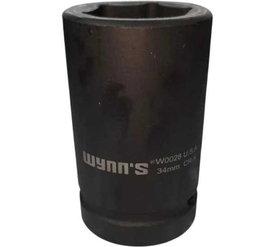 Головка торцевая ударная WYNNS 34мм 1 6 гр. (CR-V) W0028NN / Tools 00000148190