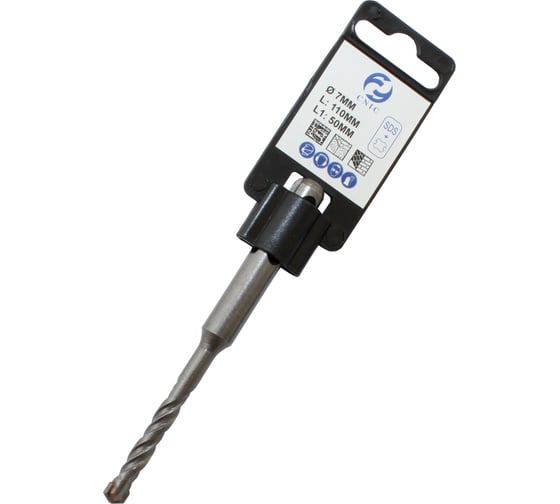 Бур CNIC d 7х 50х110 тв. сплав SDS-PLUS, усиленная спираль 35864