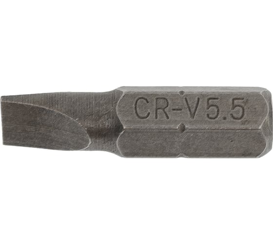 Бита шлицевая (10 шт; SL5.5x0.8x25 мм; CrV; хвостовик 1/4") CNIC 56833 1