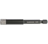 Коронка алмазная Hanskonner для дрели, TilePro, 10 мм, вакуумн. спекание алмазов H1055-12-10