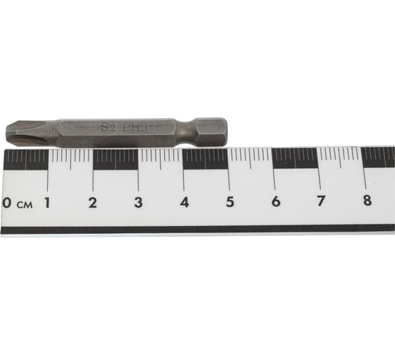 Бита крестовая (10 шт; РН3x50 мм; S2; Е1/4") CNIC 56698