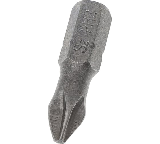 Бита крестовая с насечкой (10 шт; РН2x25 мм; S2; хвостовик 1/4") CNIC 56726