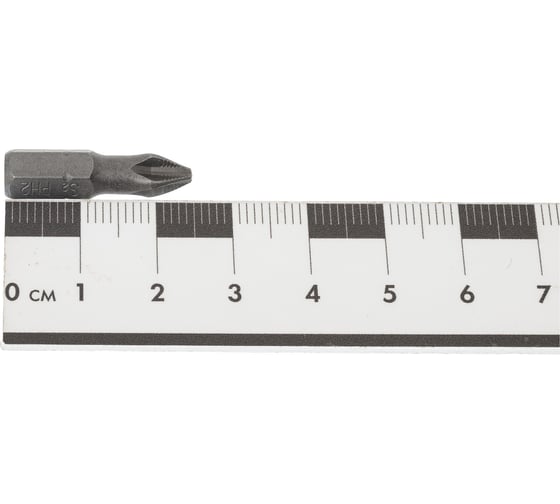 Бита крестовая с насечкой (10 шт; РН2x25 мм; S2; хвостовик 1/4") CNIC 56726