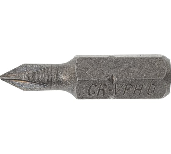 Бита крестовая (РН0x25 мм; CrV; хвостовик 1/4") CNIC 68491