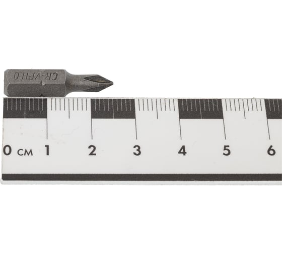 Бита крестовая (РН0x25 мм; CrV; хвостовик 1/4") CNIC 68491