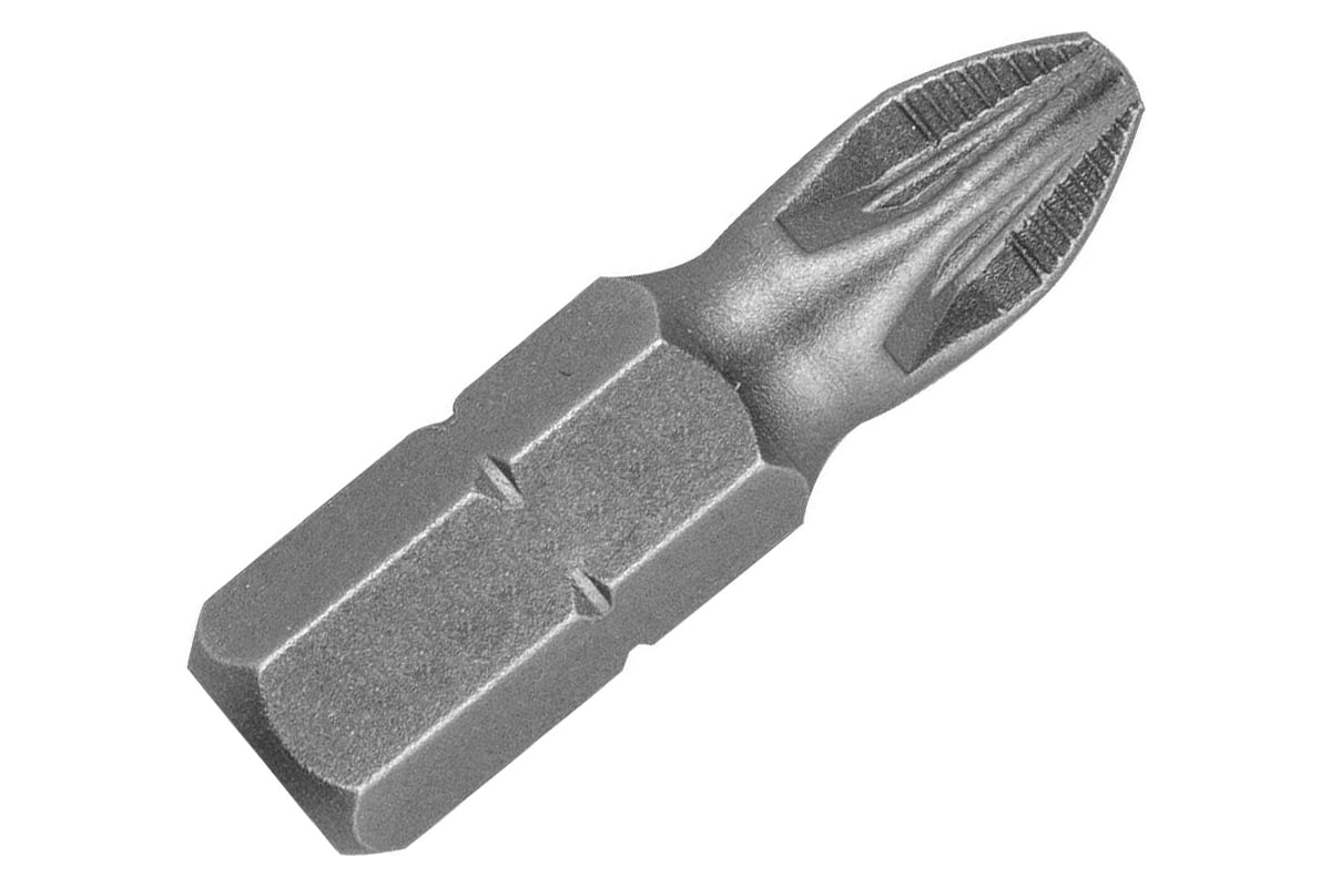 Бита крестовая с насечкой (РZ2x25 мм; S2; хвостовик 1/4") CNIC 68453 ...