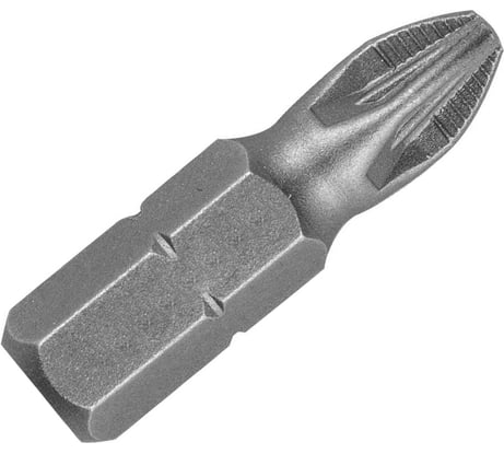 Бита крестовая с насечкой (10 шт; РZ2x25 мм; S2; хвостовик 1/4") CNIC 56815