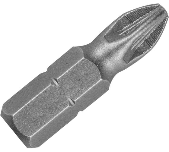 Бита крестовая с насечкой (10 шт; РZ2x25 мм; S2; хвостовик 1/4") CNIC 56815 1