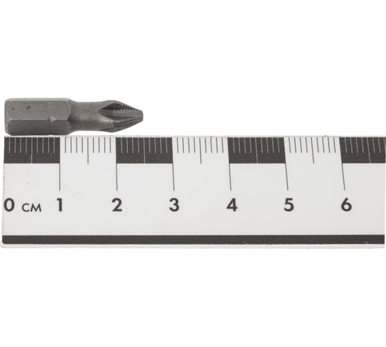 Бита крестовая с насечкой (РН2x25 мм; S2; хвостовик 1/4") CNIC 68518