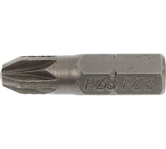 Бита крестовая (10 шт; РZ3x25 мм; S2; хвостовик 1/4") CNIC 56761 1