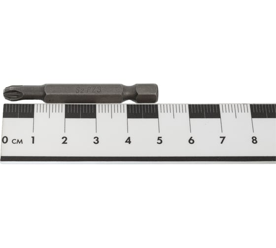 Бита крестовая с насечкой (РZ3x50 мм; S2; Е1/4") CNIC 68481