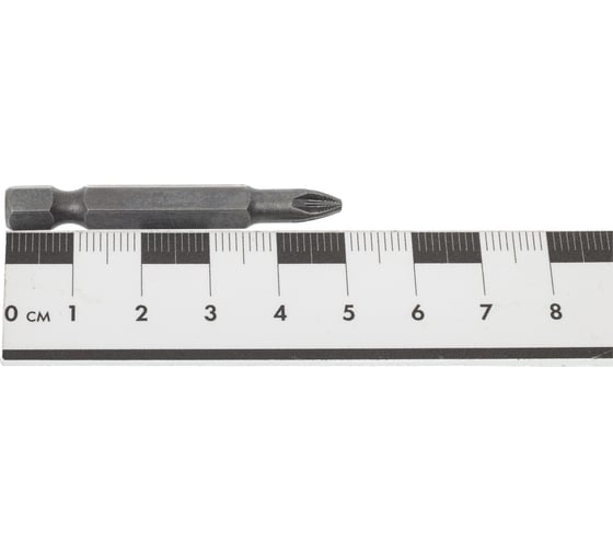 Бита крестовая с насечкой (10 шт; РZ2x50 мм; S2; Е1/4") CNIC 56818
