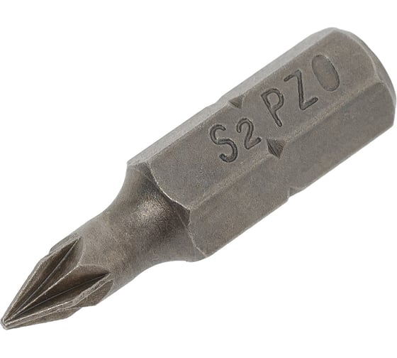 Бита крестовая (10 шт; РZ0x25 мм; S2; хвостовик 1/4") CNIC 56758
