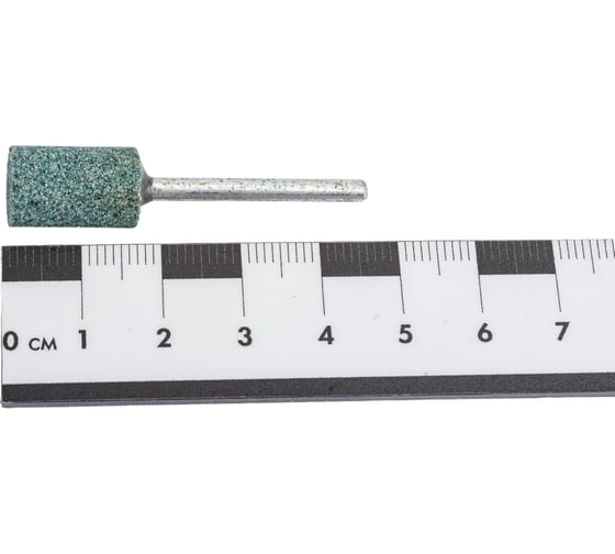 Головка абразивная с хвостовиком AW(ГЦ) 10x16x3 мм, 63C, F60(25Н), O(СТ1) CNIC 50591
