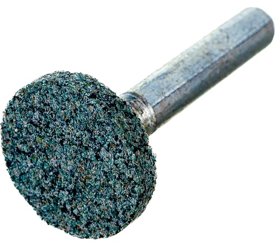 Головка абразивная с хвостовиком AW(ГЦ) 20x3х6 мм, 63C, F60(25Н), O(СТ1) CNIC 50612