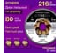 Диск пильный по дереву Diamond Industrial 216х30 мм Z=80 АТВ OTREOS (50) OTRD216Z80 2